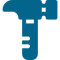 Close-up of home improvement tools and materials for renovation projects.